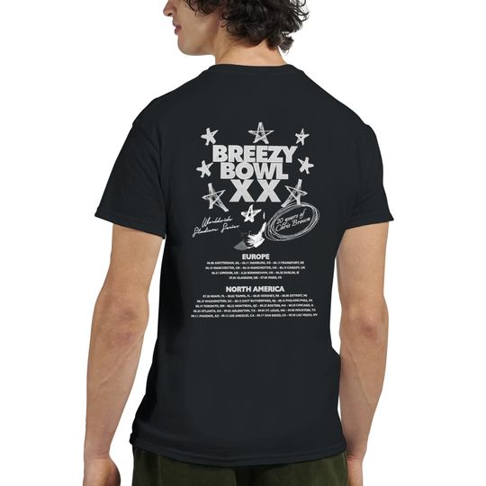 Chris Brown Tshirt 2025 Breezy Bowl Tour