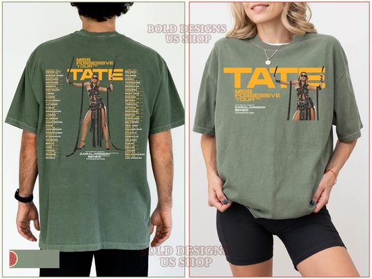Tate McRae Miss Possessive Tour 2025 Two Sides Shirt, Tate McRae Concert, Tate McRae Merch, Tate McRae Comfort Colors Shirt, Tate Mcrae Tour