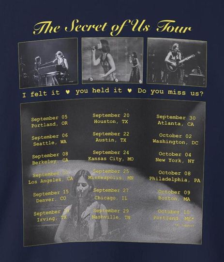 Gracie Abrams The Secret of Us Tour Sweatshirt