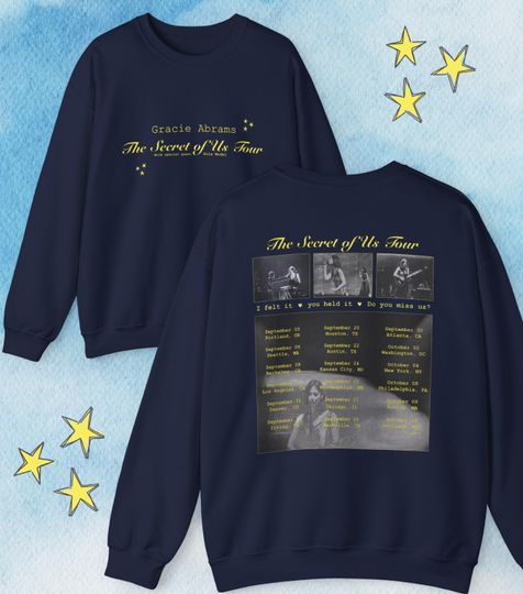 Gracie Abrams The Secret of Us Tour Sweatshirt