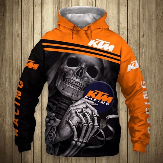 Racing Gift Skull Gift KTM Racing Unisex Hoodie
