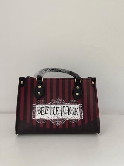 Beetlejuice Women Handbag Version With Shoulder Strap Leather Bag