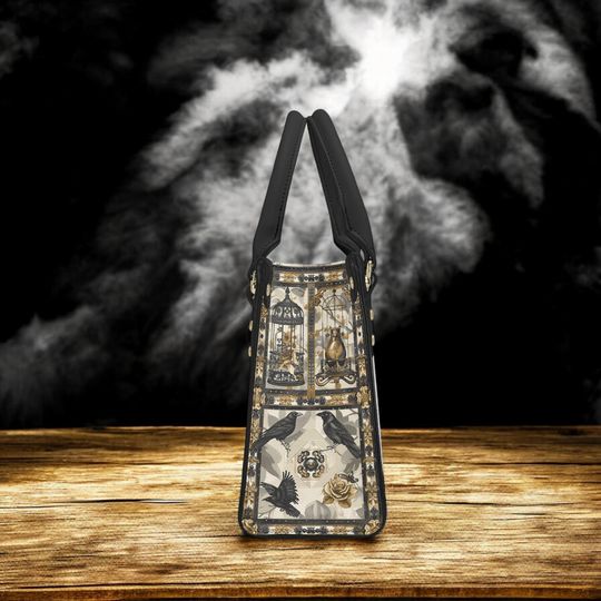 Crow Skull Handbag Organized Witchcraft Gift