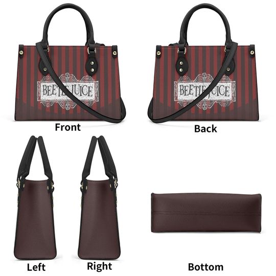 Beetlejuice Women Handbag Version With Shoulder Strap Leather Bag