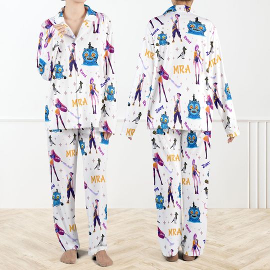 Kpop Demon Hunters Pajama Set For Women And Kids, Kpop Zoey Mira Rumi Pajamas, Girl Group Anime Sleepwear Set, Fan Gift PJs