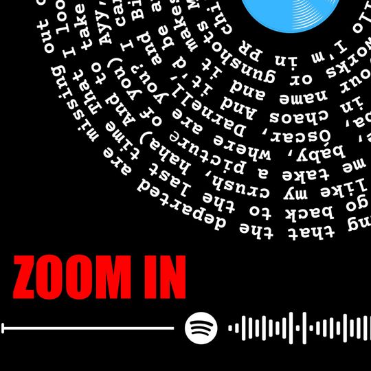 Bad Bunny - DTMF Song Lyrics Poster | Spiral Lyrics Poster