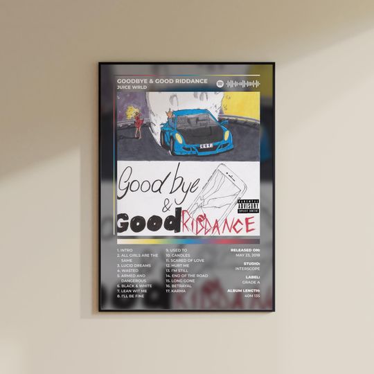 Juice WRLD Goodbye & Good Riddance Album Cover Poster