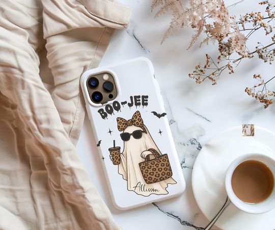 Personalized Phone Case - Halloween Gift - Boo Jee Coffee iPhone & Samsung Tough Case