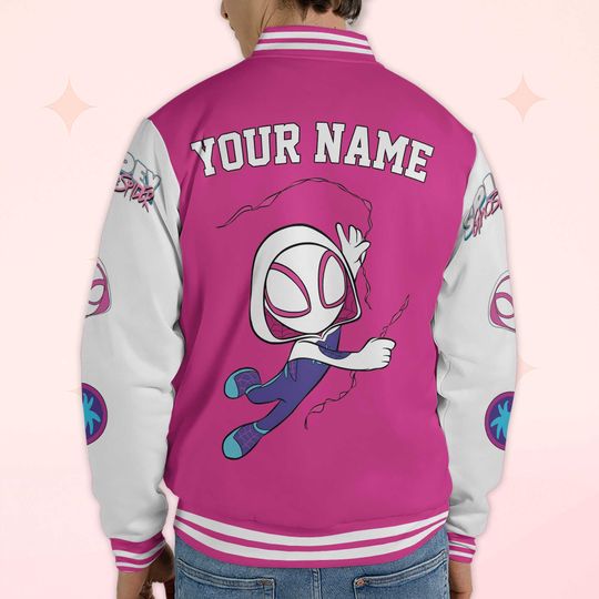 Personalized Ghost-Spider Varsity Jacket