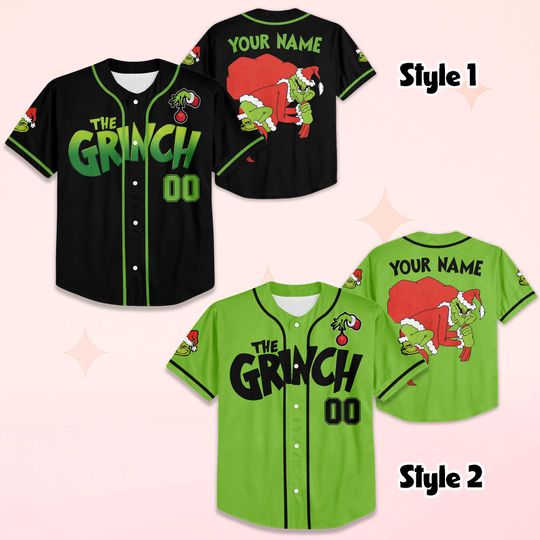 Custom The funny character Baseball Jersey, Personalized Merry Grin Jersey Shirt, Holiday Sports Outfit, Christmas Party Gift