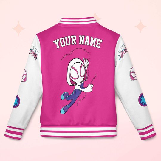 Personalized Ghost-Spider Varsity Jacket