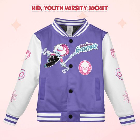 Custom Ghost-Spider Varsity Jacket, Personalized Ghost-Spider Baseball Jacket
