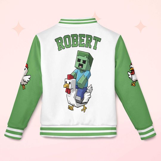 Personalized Chicken Jockey Varsity Jacket
