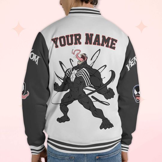 Custom Venom Varsity Jacket, Personalized Baseball Jacket