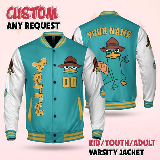Custom Perry the Platypus Varsity Jacket