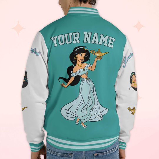 Custom Jasmine Varsity Jacket, Aladdin Inspired