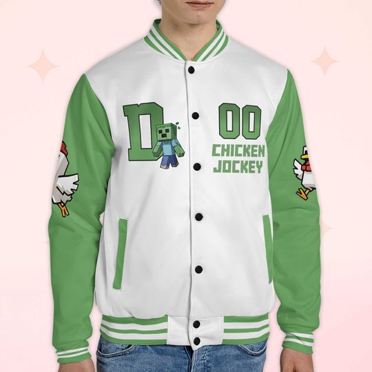 Personalized Chicken Jockey Varsity Jacket