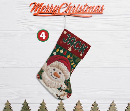 Personalized Green Guy Christmas Stocking, Custom Santa Claus PRINTED Christmas Stocking, Home Decoration, Christmas Stocking,Christmas Gift