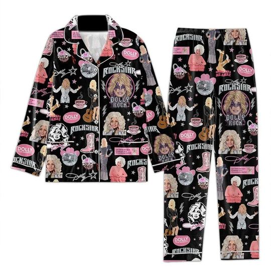 Dolly Parton Cowboy Take Me Away Pajamas Set