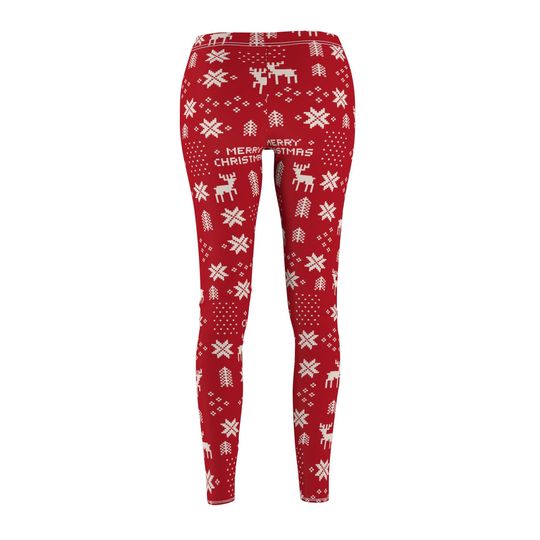 Christmas Patterned Yoga Pants - Festive Holiday Activewear