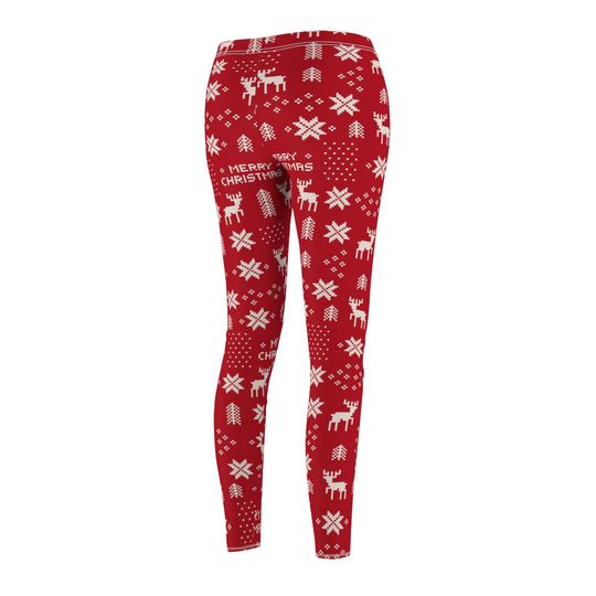 Christmas Patterned Yoga Pants - Festive Holiday Activewear