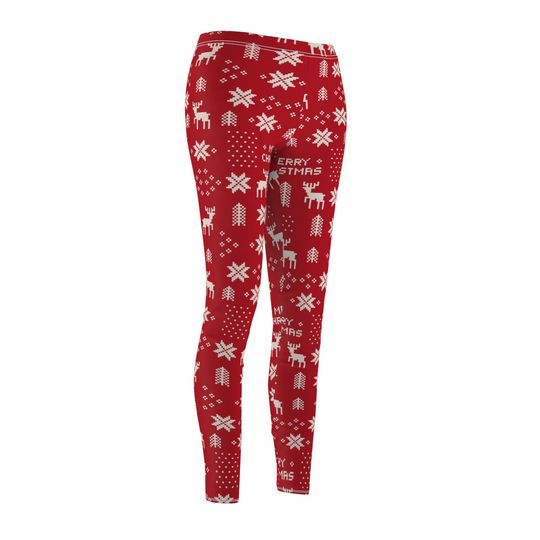 Christmas Patterned Yoga Pants - Festive Holiday Activewear