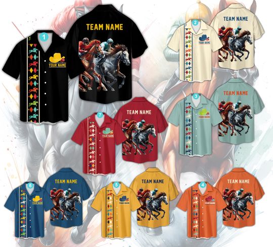 Personalized Kentucky Derby Churchill Downs Hawaiian Shirt, Custom Talk Derby To Me Button Up Shirt For Horse Racing Lover, Horse Race Shirt