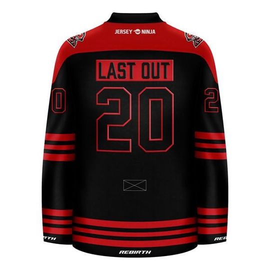 Firefighter - First In Last Out Hockey Jersey