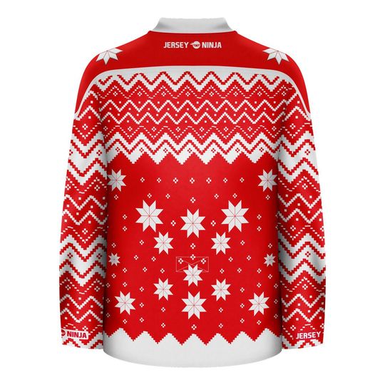 Christmas Rudolph the Red Nosed Reindeer Ugly Sweater Hockey Jersey