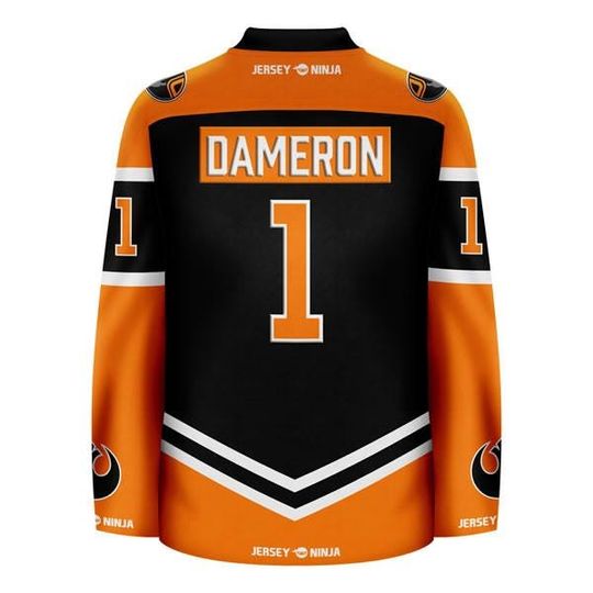 Black Squadron Dameron Hockey Jersey