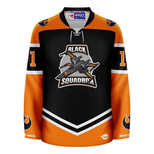 Black Squadron Dameron Hockey Jersey