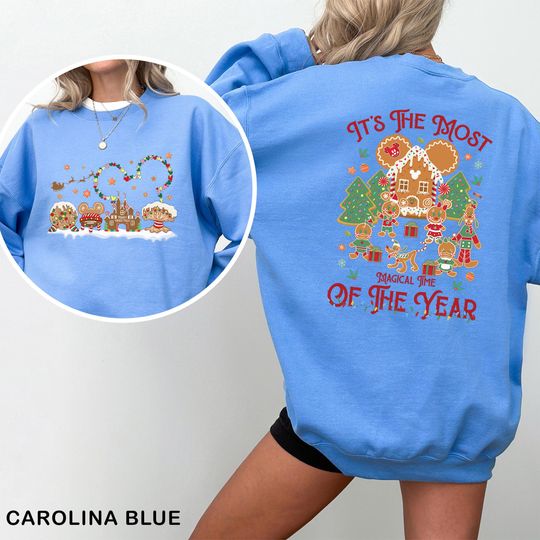 Mickey & Friends Christmas Sweatshirt: Gingerbread House Crewneck