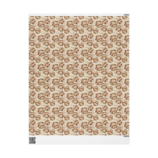 Vintage Baseball Gift Wrap: Retro Sports Seamless Pattern
