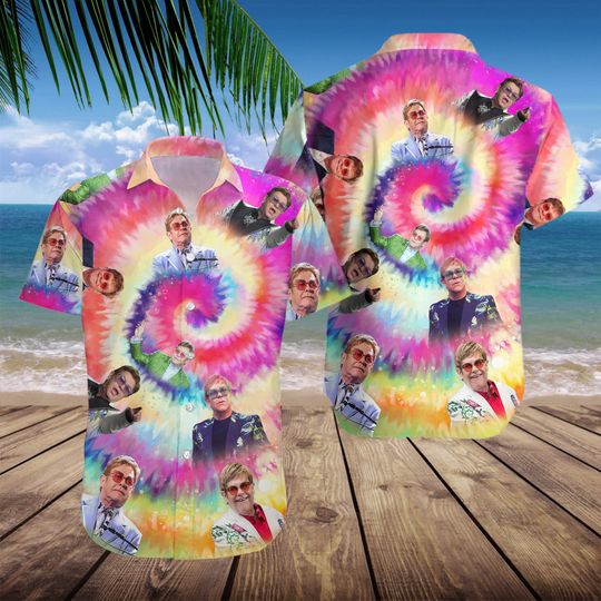 Elton John On Stage Hawaiian Shirt