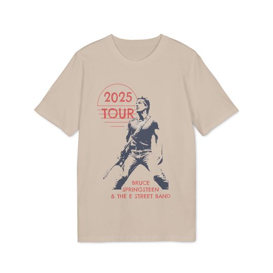 Springsteen Concert Tee Bruce Springsteen T-shirt 2025 Unisex E Street Band Europe Tour