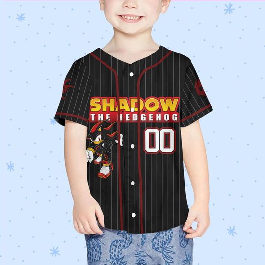 Personalize Sonic Shadow The Hedgehog, Custom Sonic Jersey, Funny Sonic Party Shirt, Sonic Birthday Gift