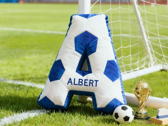 Personalized Soccer Letter Pillow,Custom Initial Pillow with name,Football Lover Player Fans Gift,2026 World Cup Gift for Soccer Players