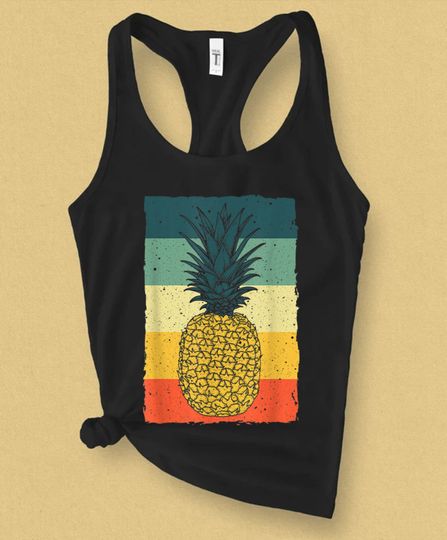 Retro Pineapple Art Pineapple Hawaiian