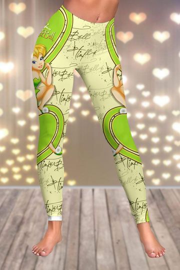 Tinker Bell Hollow Tank Top Legging Sets | Women's Day Gift