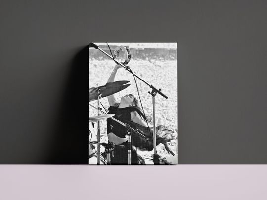 Stevie Nicks Black and White Photo Wall Art