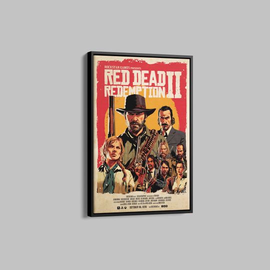 Arthur Morgan & John Marston Wild West Game Posters - Premium Matte Vertical Wall Art