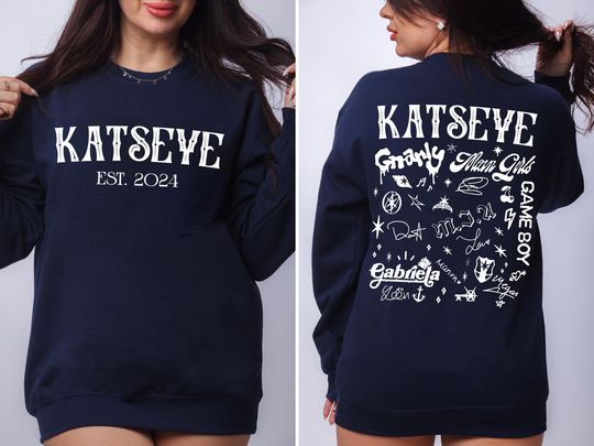 Retro Katseye Double Sided Hoodie