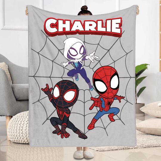 Personalized Spidey And Friends Blanket