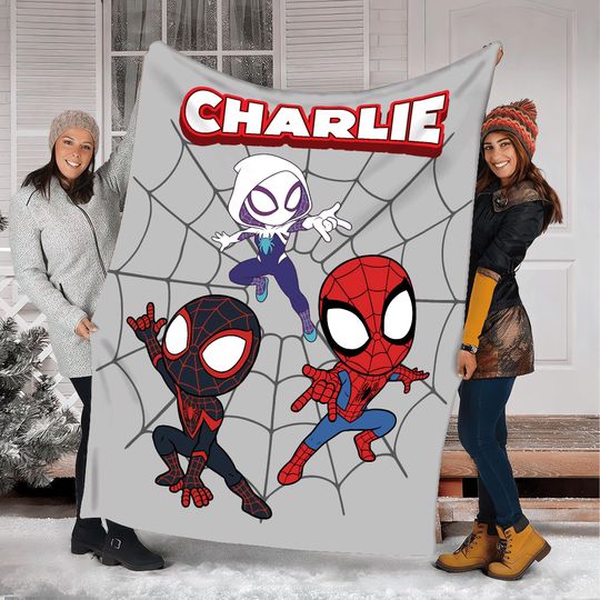 Personalized Spidey And Friends Blanket