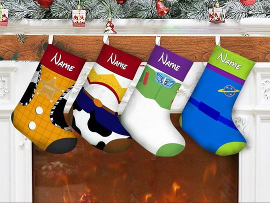 Personalized Toy Story Christmas Stocking, Disney Christmas Stocking