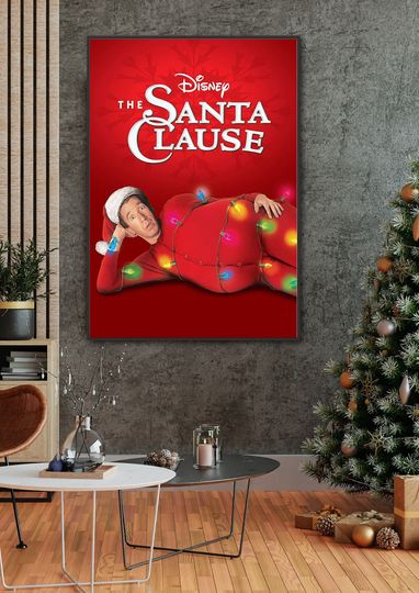 Disney The Santa Clause Poster, Santa Clause Movie Poster, Funny Christmas Movie