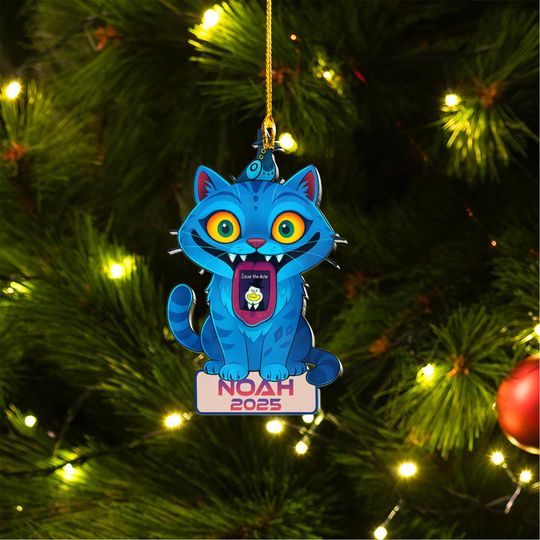 Derpy Kpop Demon Hunter Acrylic Ornament Christmas Custom Huntrix Ornament Personalized Decor Acrylic Ornament Cute Funny Xmas Tree Decor