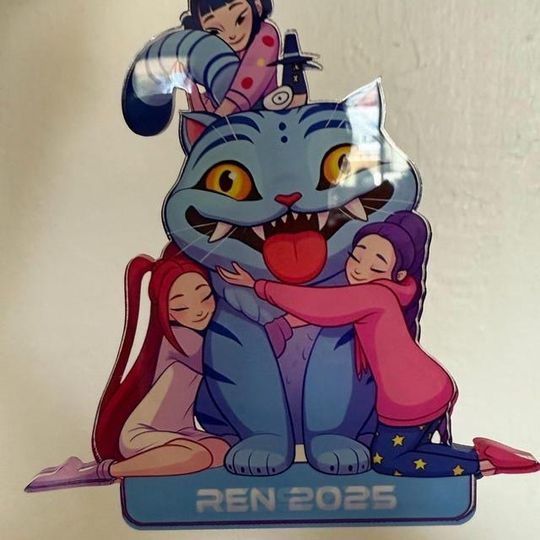 Derpy Kpop Demon Hunter Acrylic Ornament Christmas Custom Huntrix Ornament Personalized Decor Acrylic Ornament Cute Funny Xmas Tree Decor