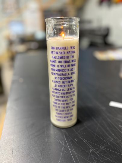 Vikings Sam Darnold Prayer Candle