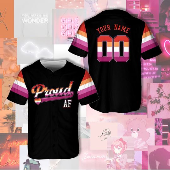 Personalized LGBTQ Baseball Jersey